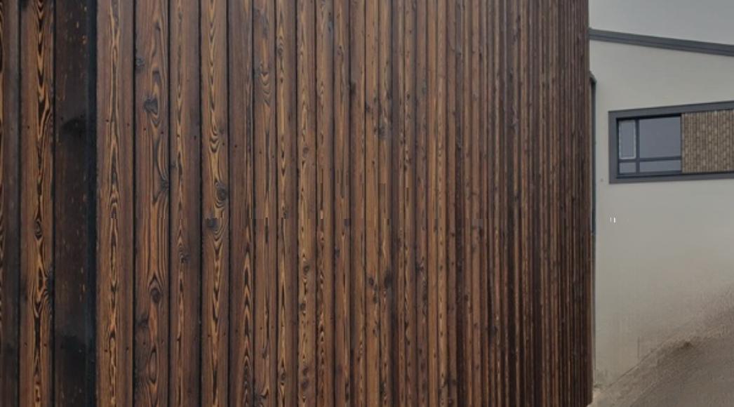 Charred cladding boards